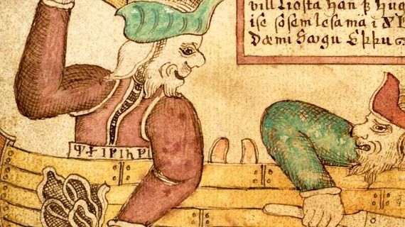 Illustration of the Norse god Thor